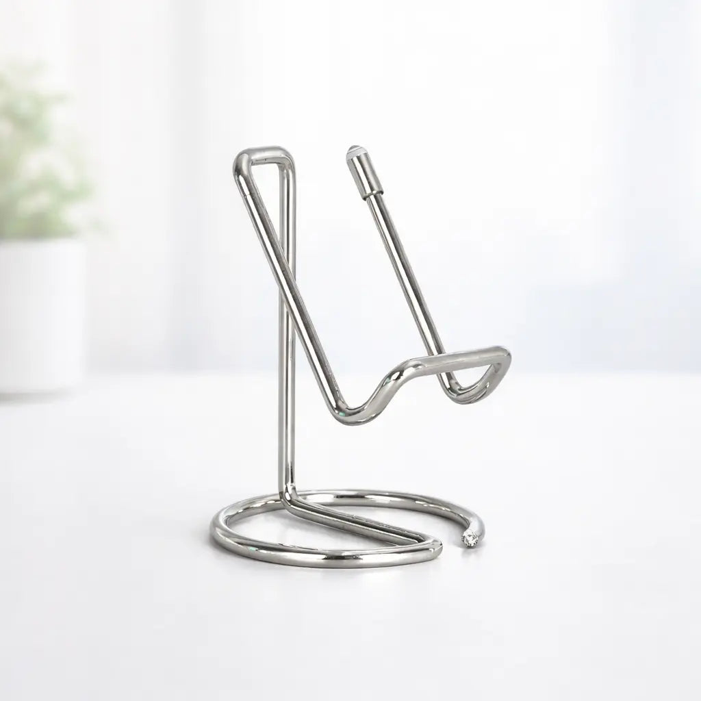 Support Téléphone Bureau Argent