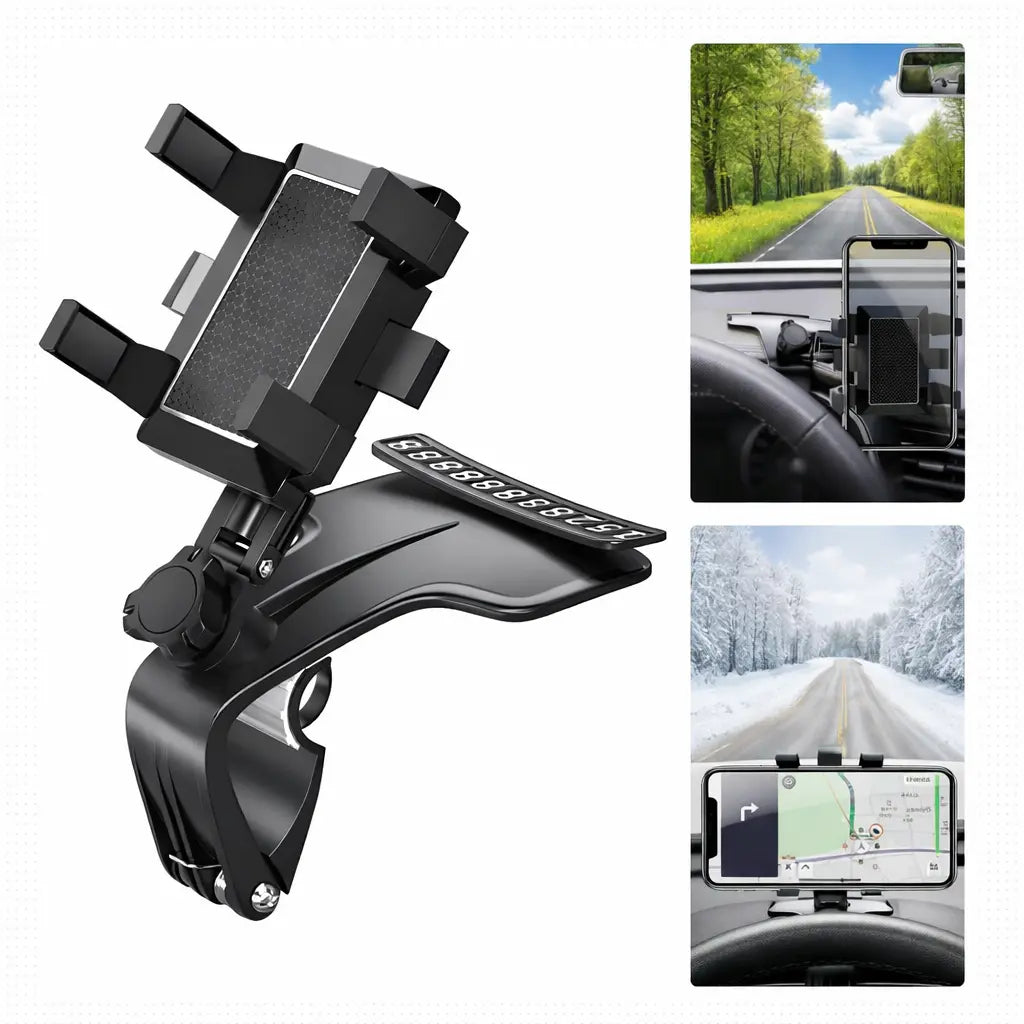 Support téléphone voiture universel tableau de bord compatible iPhone Android rotation 360° – Sup-Tel-Portable
