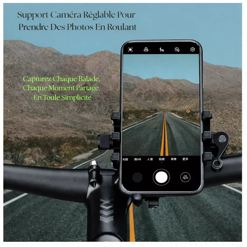 Support Smartphone Trottinette électrique guidon stable GPS compatible iPhone Android – Sup-Tel-Portable